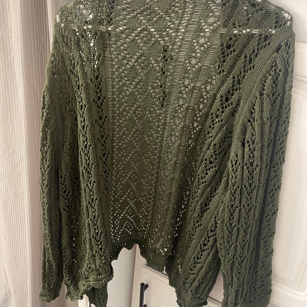 Olive Green Knit Women's Sweater